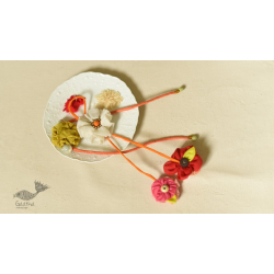 Threads of Tradition ~ Handmade Bhai - Bhabhi Rakhi & Lumba Rakhi ( Set of Two ) E