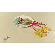 Threads of Tradition ~ Handmade Bhai - Bhabhi Rakhi & Lumba Rakhi ( Set of Two ) H