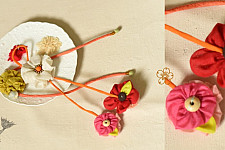 Threads of Tradition ~ Handmade Bhai - Bhabhi Rakhi & Lumba Rakhi ( Set of Two ) E