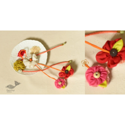 Threads of Tradition ~ Handmade Bhai - Bhabhi Rakhi & Lumba Rakhi ( Set of Two ) E