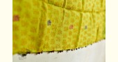 shop yellow block printed kota cotton embroidered dupatta 