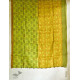 shop yellow block printed kota cotton embroidered dupatta in USA