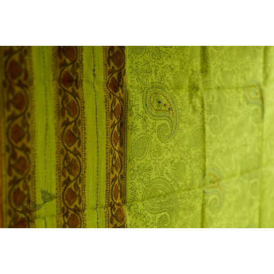 shop block printed kota cotton embroidered dupatta 