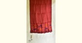 shop red block printed kota silk embroidered Stole 