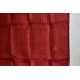 shop red block printed kota silk embroidered Stole 