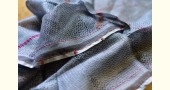 shop grey block printed kota silk embroidered Stole 