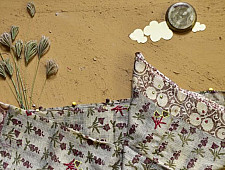 Saarang . सारंग ☁ Kota Doria Cotton Embroidered Dupatta ☁ 1