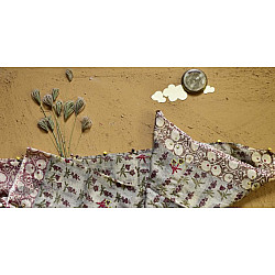 Saarang . सारंग ☁ Kota Doria Cotton Embroidered Dupatta ☁ 1