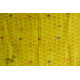 shop yellow block printed kota cotton embroidered dupatta 