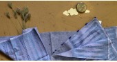 shop blue block printed kota cotton embroidered dupatta 