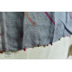 shop grey block printed kota silk embroidered Stole 