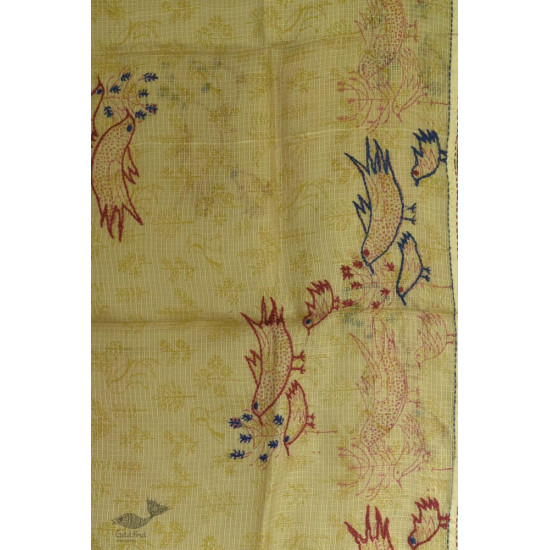 shop  Kota Doria Silk Embroidered Stole