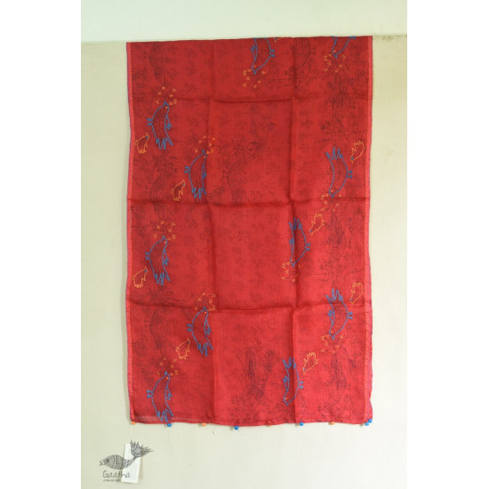 kota silk embroidered stole