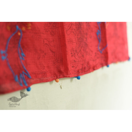 kota silk embroidered stole