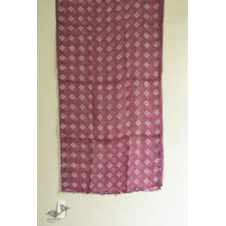 Ittefaq . इत्तफाक | Kota Doria Silk Embroidered Stole - Purple