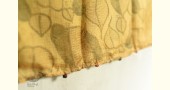 shop Hand Embroidered Kota Silk Stole  - Leaf Motif