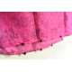 shop Block Printed Kota Doria Silk Embroidered Stole - Rani Pink