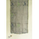 shop Kota Doria Silk Embroidered Stole with Block Print -grey