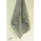 shop Kota Doria Silk Embroidered Stole with Block Print -grey