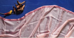 Ittefaq . इत्तफाक | Kota Doria Silk Embroidered Stole - Light Pink