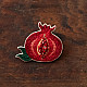 shop Hand Embroidered Jewelry - Pomegranate felt brooch