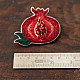 shop Hand Embroidered Jewelry - Pomegranate felt brooch