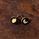 shop Hand Embroidered Jewelry - Moon Earrings