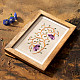 shop Hand Embroidered Frame - Lilac floral flow on felt