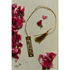A Golden Tag ❉ Gold Plated Bookmarks - Peacock Feather 