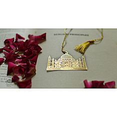 A Golden Tag ❉ Gold Plated Bookmarks - Taj-Mahal