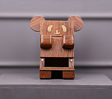 Lakdi . लकड़ी ~ Handmade Wooden Piggy Bank ( Two Options Panda / Koala )