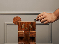 Lakdi . लकड़ी ~ Handmade Wooden Piggy Bank ( Two Options Panda / Koala )