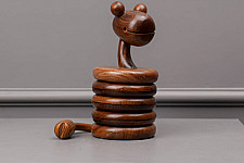 Lakdi . लकड़ी ~ Handmade Wooden Coasters ( Two Options Snake / Elephant )