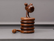 Lakdi . लकड़ी ~ Handmade Wooden Coasters ( Two Options Snake / Elephant )