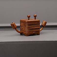 Lakdi . लकड़ी ~ Handmade Wooden Coaster Set - Crab
