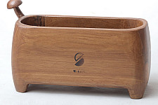 Lakdi . लकड़ी ~ Handmade Wooden Mushroom Tail Pen Stand ( Three Sizes Option )