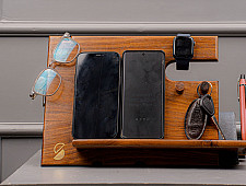 Lakdi . लकड़ी ~ Handmade Wooden - Desk Organiser