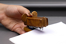 Lakdi . लकड़ी ~ Handmade Wooden Stapler (Koala / Whale)