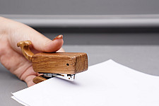 Lakdi . लकड़ी ~ Handmade Wooden Stapler (Koala / Whale)