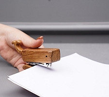 Lakdi . लकड़ी ~ Handmade Wooden Stapler (Koala / Whale)