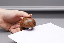 Lakdi . लकड़ी ~ Handmade Wooden - Round Stapler