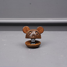 Lakdi . लकड़ी ~ Handmade Wooden Stapler (Panda / Cat / Dog )