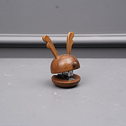 Lakdi . लकड़ी ~ Handmade Wooden - Reindeer Stapler