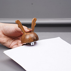 Lakdi . लकड़ी ~ Handmade Wooden - Reindeer Stapler