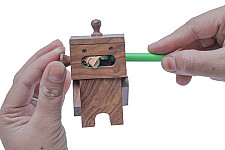 Lakdi . लकड़ी ~ Handmade Wooden - Male Sharpener