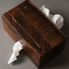 Lakdi . लकड़ी ~ Handmade Wooden - Double Side Tissue Box