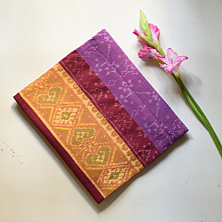 Rasika . रसिका ~ Handloom Patola Cotton Dupatta ~ Purple