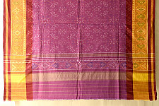 Rasika . रसिका ~ Handloom Patola Cotton Dupatta ~ Purple