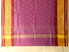 Rasika . रसिका ~ Handloom Patola Cotton Dupatta ~ Purple