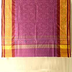 Rasika . रसिका ~ Handloom Patola Cotton Dupatta ~ Purple